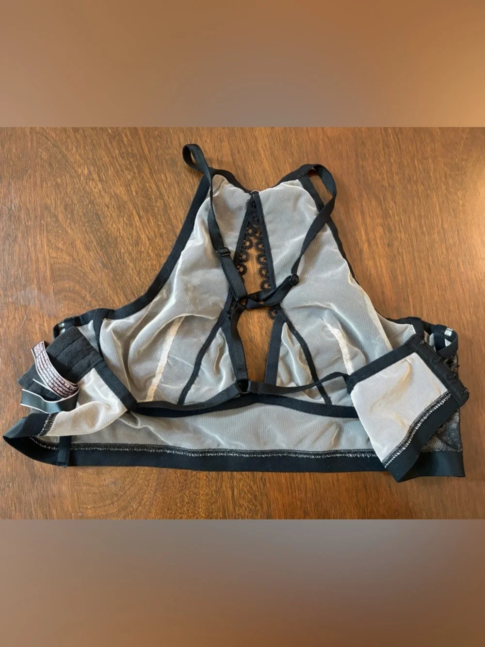 Victoria’s Secret Very Sexy Lace Bralette Intimates Crop Top Bra Black & Nude - Picture 4 of 12